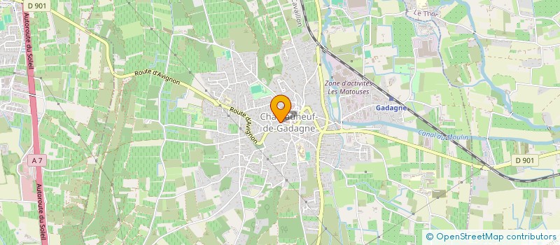 localisation de l'entreprise MONSIEUR DENIS VERNIN  CHATEAUNEUF-DE-GADAGNE