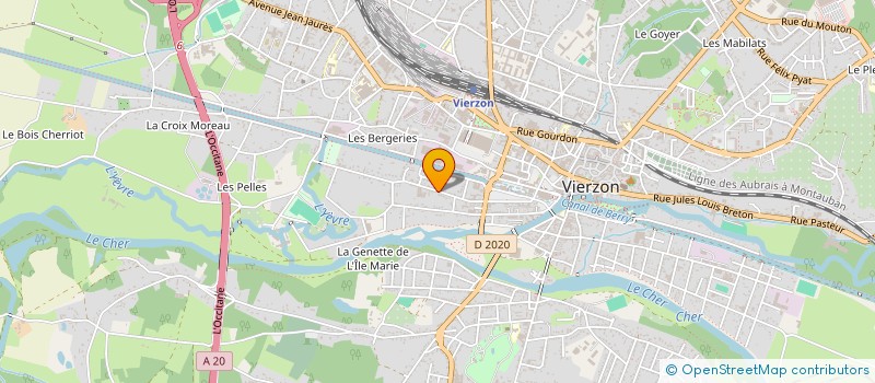 localisation de l'entreprise MONSIEUR DENIS VIGNEAU  VIERZON