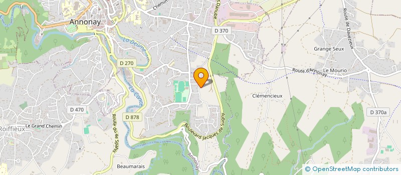 localisation de l'entreprise MONSIEUR DENIS VILLEDIEU  ANNONAY