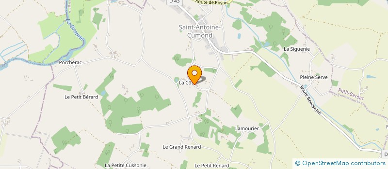 localisation de l'entreprise MONSIEUR DENIS VILLEPASTOUR  SAINT AULAYE-PUYMANGOU