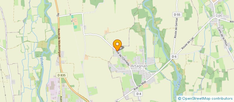 localisation de l'entreprise MONSIEUR DENIS VINCENS  ARTAGNAN