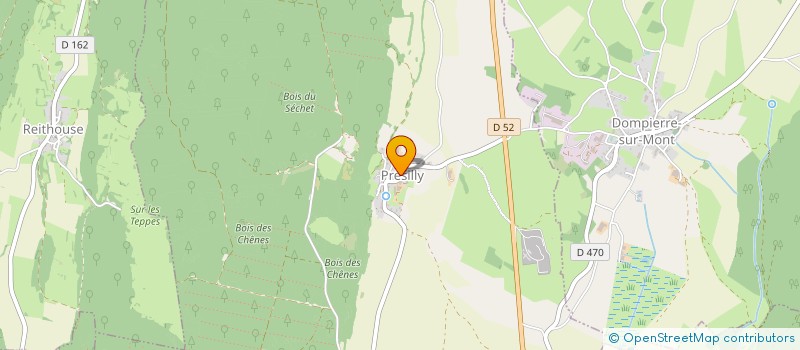 localisation de l'entreprise MONSIEUR DENIS VINCENT  PRESILLY