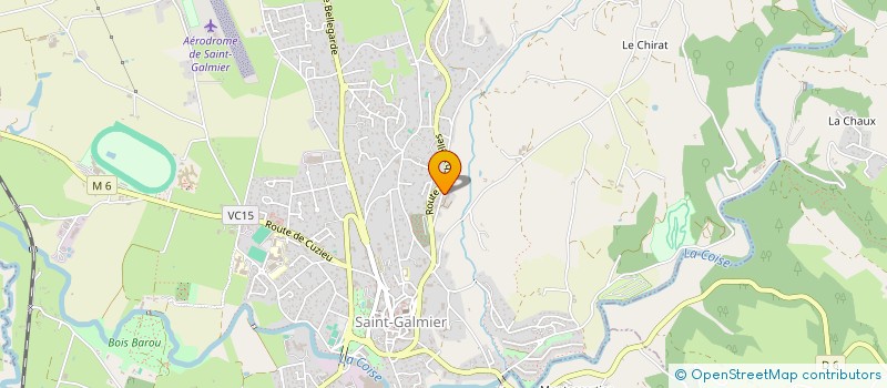 localisation de l'entreprise MONSIEUR DENIS VINCENT  SAINT-GALMIER