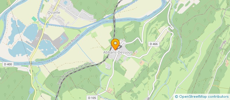 localisation de l'entreprise MONSIEUR DENIS VIPREY  ABBANS-DESSOUS