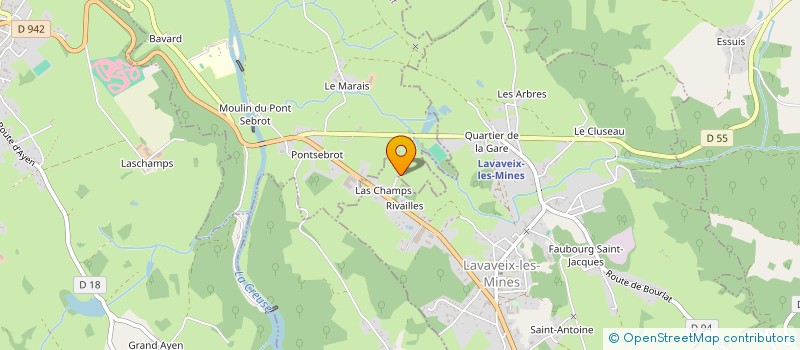 localisation de l'entreprise MONSIEUR DENIS VOISARD à MOUTIER D'AHUN