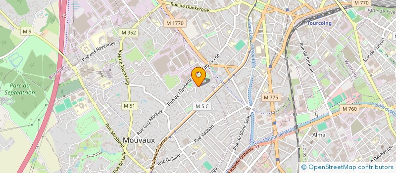 localisation de l'entreprise MONSIEUR DENIS WASTIAUX  MOUVAUX