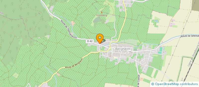 localisation de l'entreprise MONSIEUR DENIS WOTLING  BERGHEIM