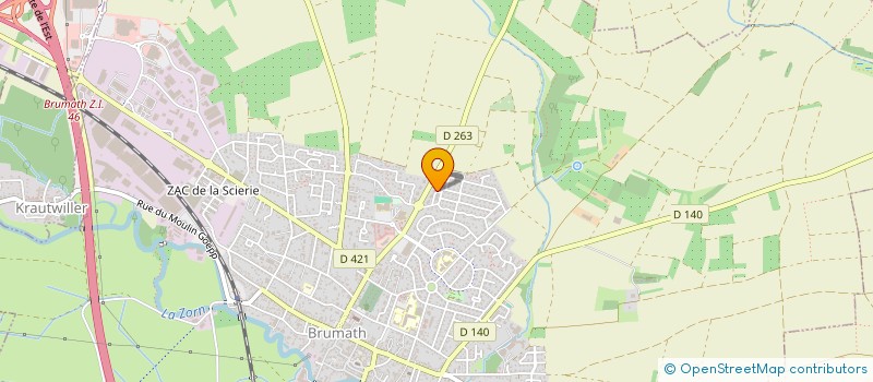 localisation de l'entreprise MONSIEUR DENIS YAICI  BRUMATH