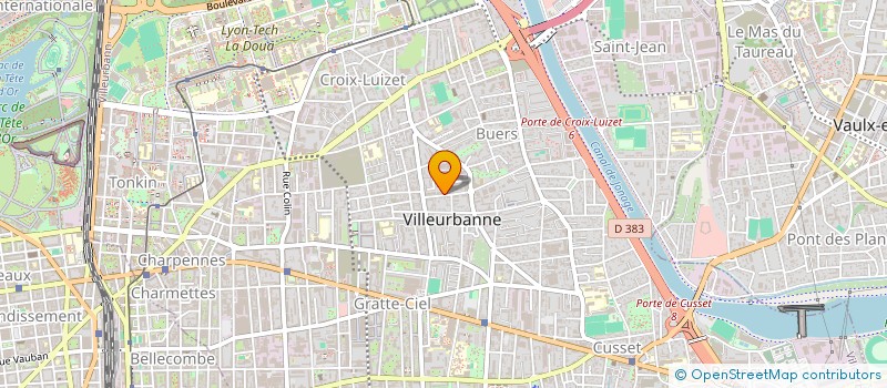 localisation de l'entreprise MONSIEUR DENIS YEVSTYAHIN à VILLEURBANNE