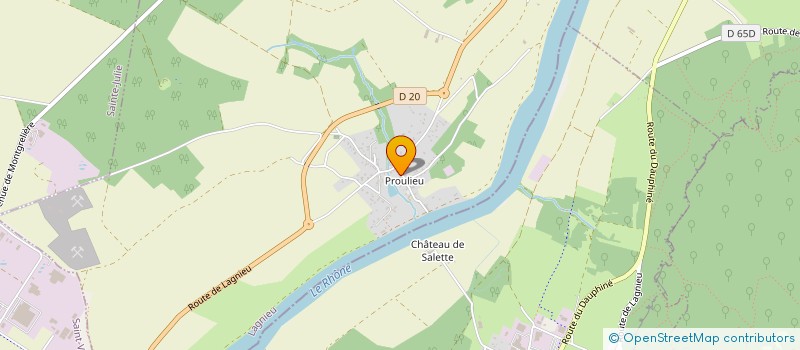 localisation de l'entreprise MONSIEUR DENIS ZENTILE  LAGNIEU