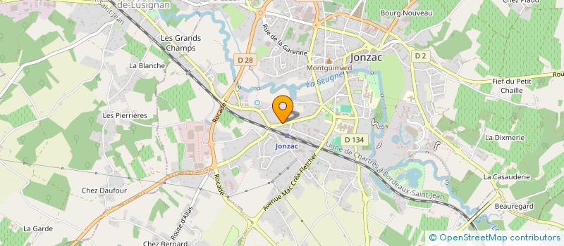 localisation de l'entreprise MONSIEUR DENISE RICHET à JONZAC