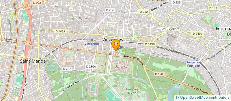 localisation de l'entreprise MONSIEUR DENISLAV LYUBENOV  VINCENNES