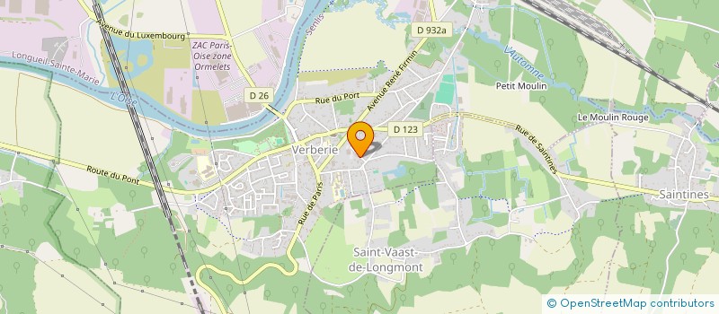 localisation de l'entreprise MONSIEUR DENIZ CEVIZ  VERBERIE