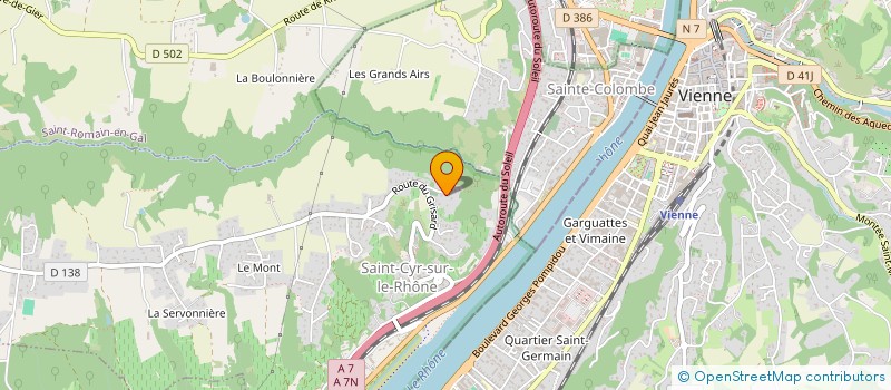 localisation de l'entreprise MONSIEUR DENIZ CINKO  SAINT-CYR-SUR-LE-RHONE