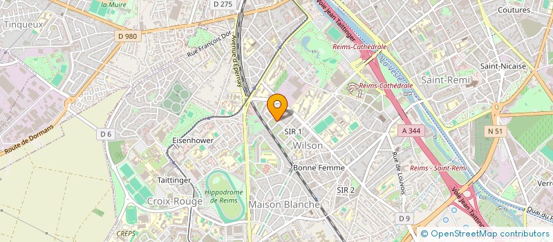 localisation de l'entreprise MONSIEUR DENIZ MICIR  REIMS