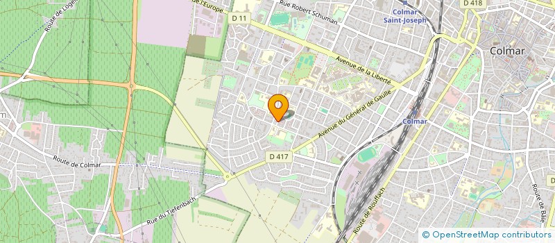 localisation de l'entreprise MONSIEUR DENIZ OZKAN  COLMAR