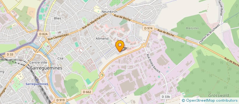 localisation de l'entreprise MONSIEUR DENIZ SAHINBAY  SARREGUEMINES