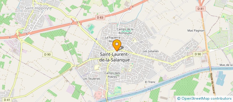 localisation de l'entreprise MONSIEUR DENNIS ANHOLTS  SAINT-LAURENT-DE-LA-SALANQUE