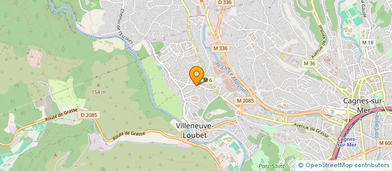 localisation de l'entreprise MONSIEUR DENNIS HUYBRECKX  VILLENEUVE-LOUBET