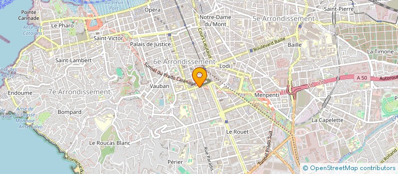localisation de l'entreprise MONSIEUR DENNIS KACOU à MARSEILLE