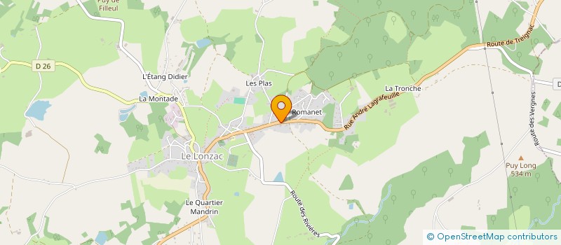 localisation de l'entreprise MONSIEUR DENNIS KERKDIJK  LE LONZAC