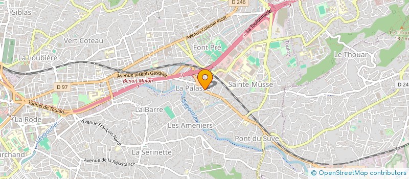 localisation de l'entreprise MONSIEUR DENNIS VANDERVELDEN  TOULON