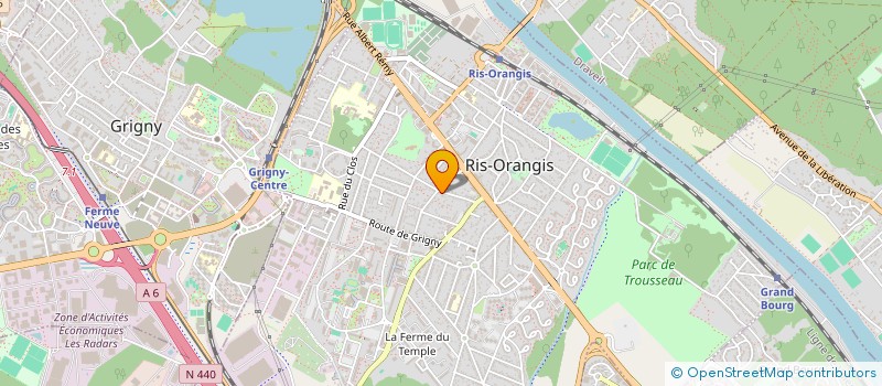 localisation de l'entreprise MONSIEUR DENNY FRANCIS XAVIER MARIATHASAN  RIS-ORANGIS