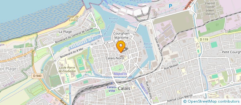 localisation de l'entreprise MONSIEUR DENNY QUILLIGAN  CALAIS