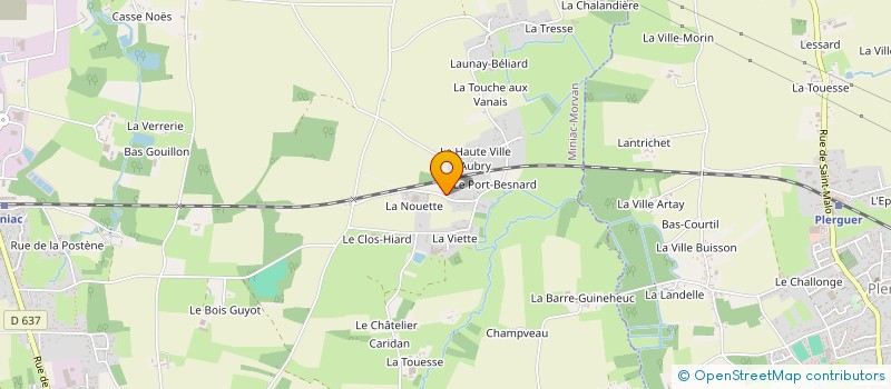 localisation de l'entreprise MONSIEUR DENSTAN DUHOO  MINIAC-MORVAN