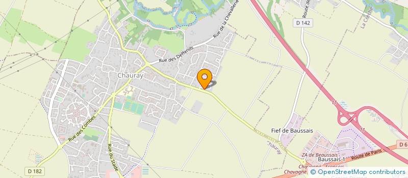 localisation de l'entreprise MONSIEUR DENVER DUMAINE  CHAURAY