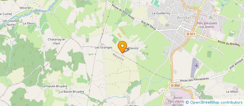 localisation de l'entreprise MONSIEUR DENY BOUCHET  BRINDAS