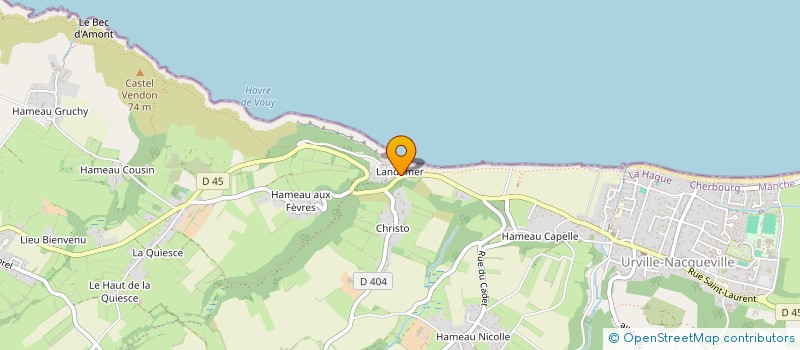 localisation de l'entreprise MONSIEUR DENYS FOUQUERAY  LA HAGUE