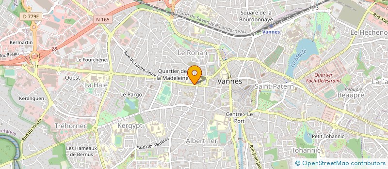 localisation de l'entreprise MONSIEUR DENYS GENEVRIER  VANNES
