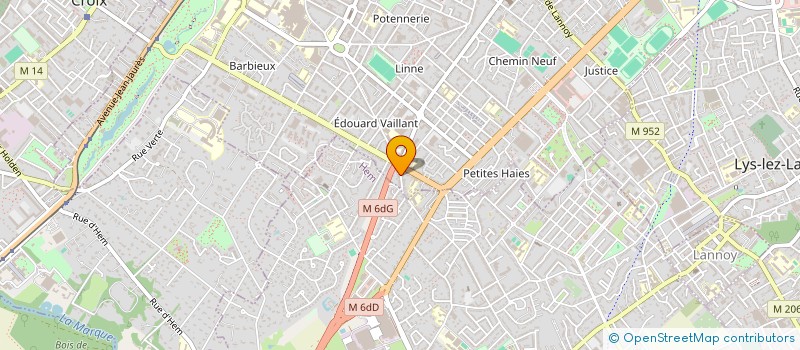 localisation de l'entreprise MONSIEUR DENYS HENIN à ROUBAIX