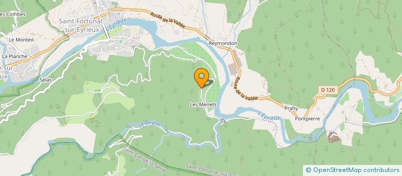 localisation de l'entreprise MONSIEUR DENYS MALLEVAL  SAINT-FORTUNAT-SUR-EYRIEUX