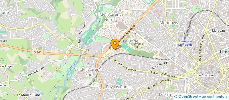 localisation de l'entreprise MONSIEUR DENYS TKACHOV à LIMOGES