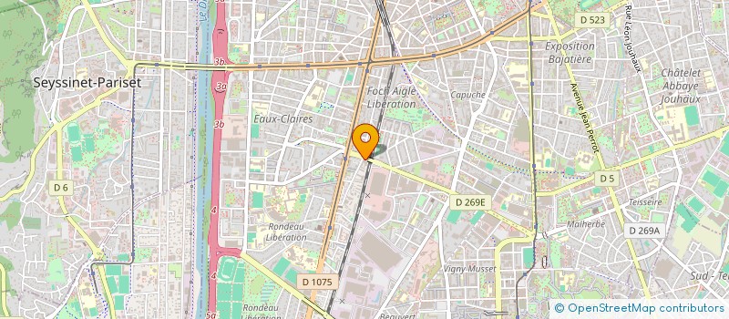 localisation de l'entreprise MONSIEUR DENZEL VESPUCE  GRENOBLE