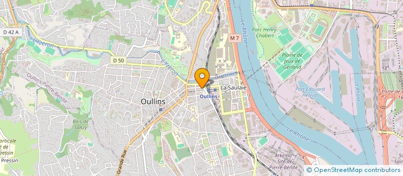 localisation de l'entreprise MONSIEUR DEOGRACIA YVAN BAMBI  OULLINS-PIERRE-BENITE