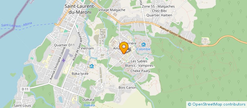 localisation de l'entreprise MONSIEUR DEON FLETCHER  SAINT-LAURENT-DU-MARONI