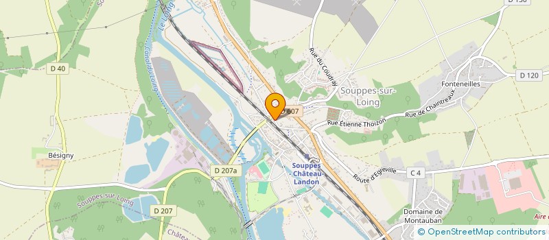 localisation de l'entreprise MONSIEUR DEOPERIS KOUETI  SOUPPES-SUR-LOING