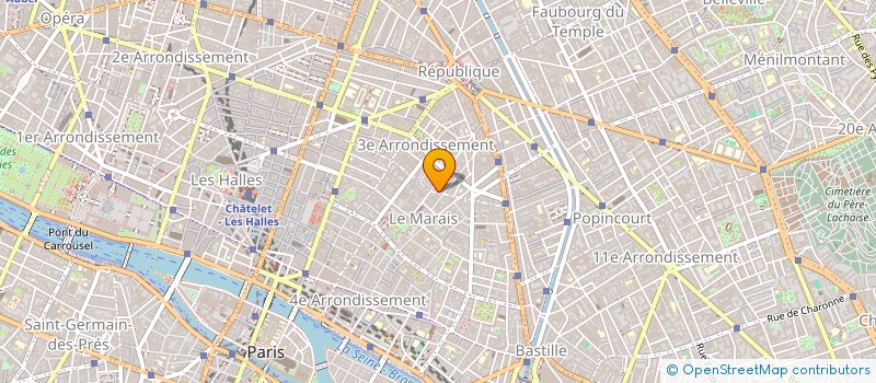 localisation de l'entreprise MONSIEUR DEPREZ BERNARD  PARIS