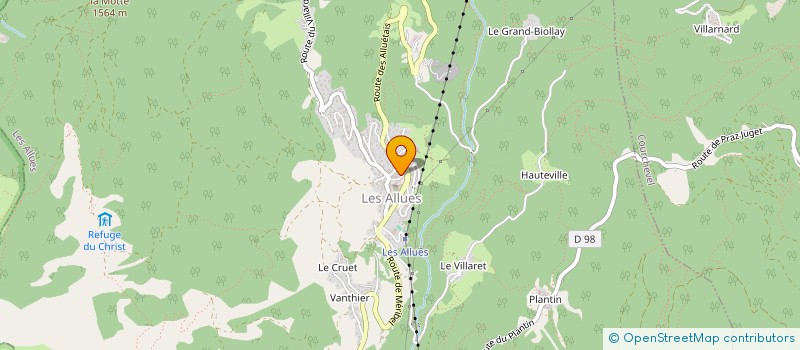 localisation de l'entreprise MONSIEUR DEREK CHANDLER  LES ALLUES