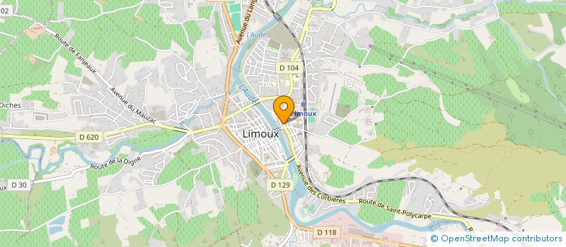 localisation de l'entreprise MONSIEUR DEREK WINSLAND  LIMOUX