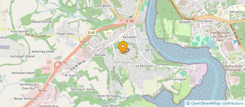 localisation de l'entreprise MONSIEUR DERIC DE WILDE  QUIMPER