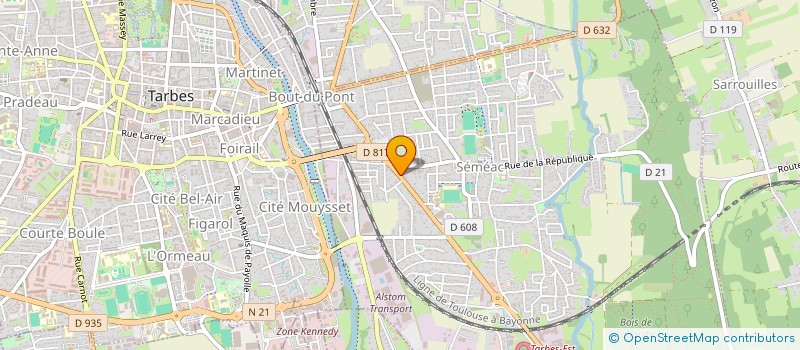 localisation de l'entreprise MONSIEUR DERIC DELPECH  SEMEAC