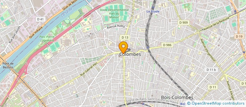 localisation de l'entreprise MONSIEUR DERMANE DIAWARA à COLOMBES