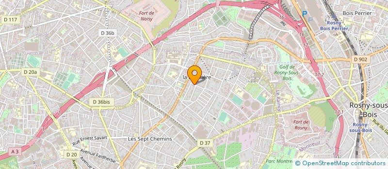 localisation de l'entreprise MONSIEUR DERRADJI BELDJERROU à MONTREUIL