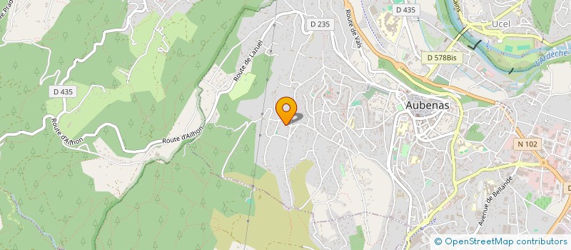 localisation de l'entreprise MONSIEUR DERRADJI BENHALILOU  AUBENAS