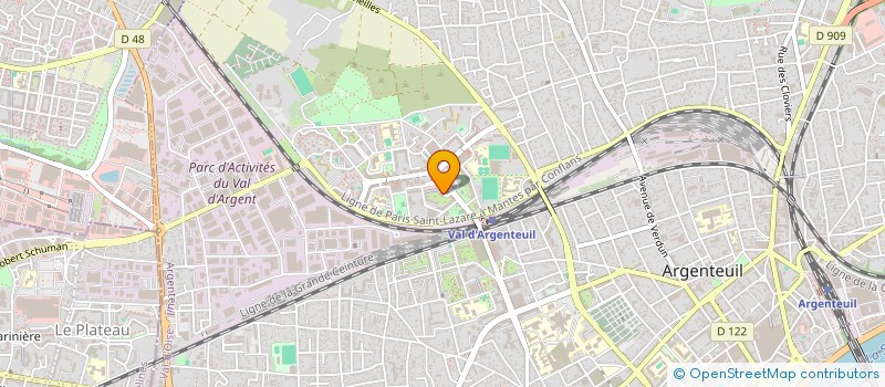 localisation de l'entreprise MONSIEUR DERRAZ KHALID  ARGENTEUIL