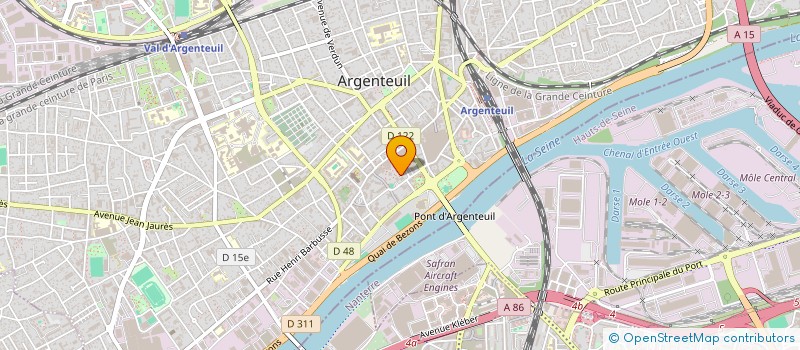 localisation de l'entreprise MONSIEUR DERRICK DJIMATEY  ARGENTEUIL